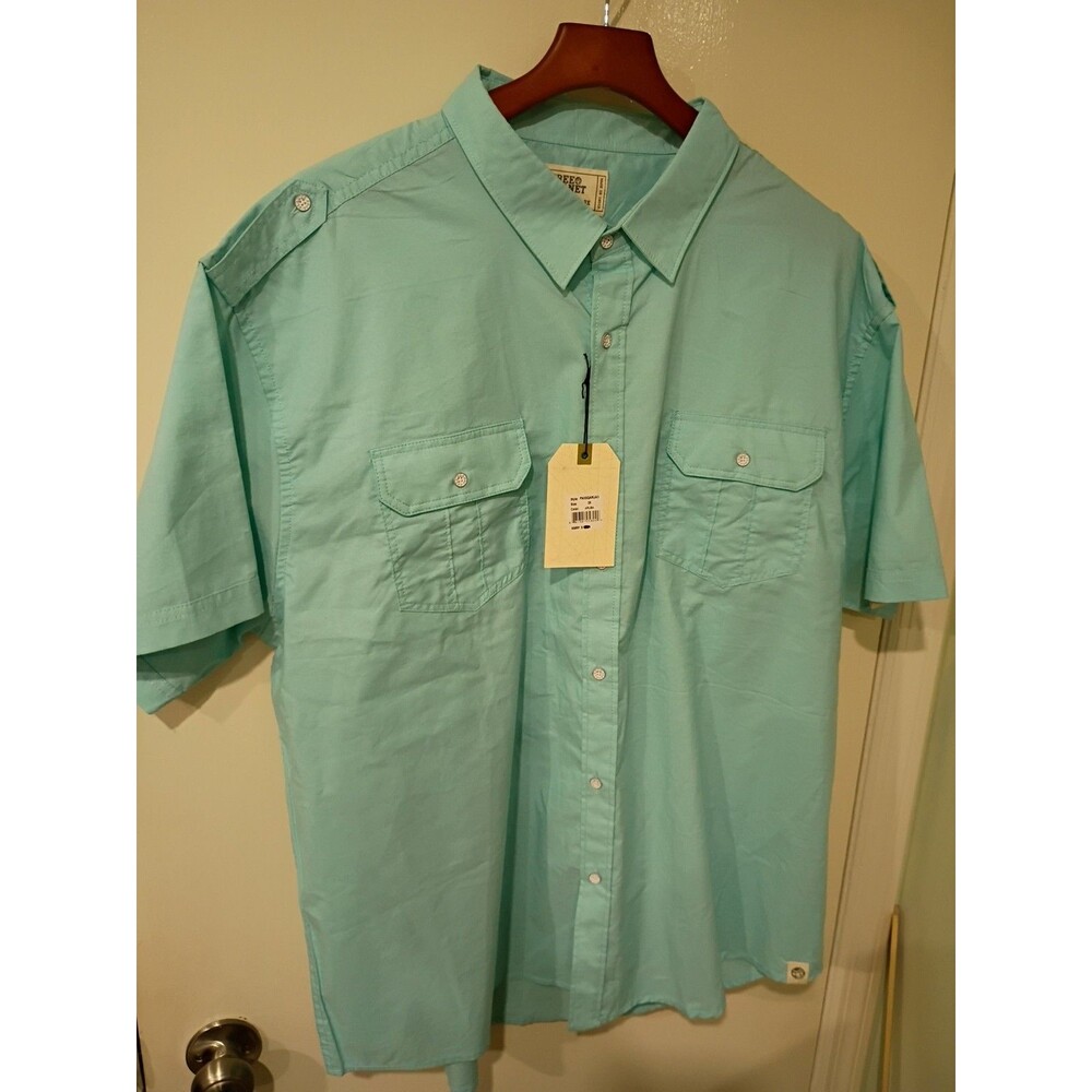 Lot Of 2 Men's 3xl Shirts NWT Free People Aruba Dress Shirt Bimini Bay Pre-owned